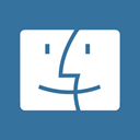 Finder, mac SteelBlue icon