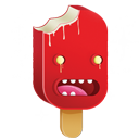 Crazy, Cream, Ice Crimson icon