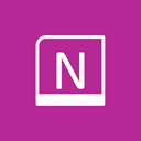 onenote MediumVioletRed icon