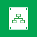 drive, connected SeaGreen icon