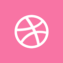 dribbble HotPink icon