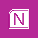 onenote MediumVioletRed icon