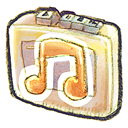 music Black icon