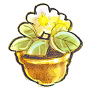 Flower, flowerpot Black icon