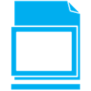 Blank, Library DeepSkyBlue icon