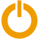 power, standby Orange icon