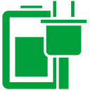 Options, power ForestGreen icon