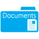 documents, Folder DeepSkyBlue icon