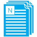 notepad DeepSkyBlue icon