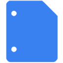 google, docs RoyalBlue icon