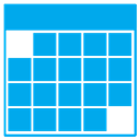 Calendar DeepSkyBlue icon