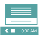 Area, notification CadetBlue icon