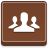contacts SaddleBrown icon