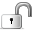 Unlock, Lock Black icon