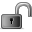 Lock, Unlock Black icon
