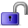Unlock, Lock Black icon