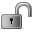 Lock, Unlock Black icon