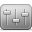 tune, settings Gray icon