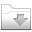 Folder, Downloads Silver icon