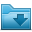 Folder, Downloads SteelBlue icon