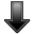 Down, download, Arrow Black icon