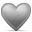 Heart, love Gray icon