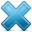 remove, cross, delete SkyBlue icon