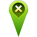 pin, remove, location OliveDrab icon