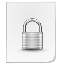 Lock, File, secure WhiteSmoke icon