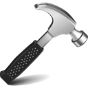hammer, tool Black icon