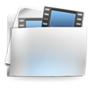 Folder, videos, films LightGray icon