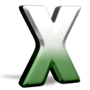Excel, office Black icon