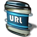 File, url Black icon