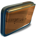 music, my, Folder SaddleBrown icon