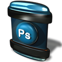 adobe, File, photoshop Black icon