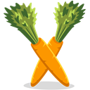 Carrots Black icon