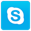 Skype DeepSkyBlue icon