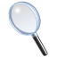 Explore, Find, look, magnifying, glass, magnifying glass, Explorer, search, zoom, view, glossy, Magnifier Black icon