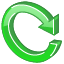 Reload, refresh, Arrow, renew, green, glossy, update Icon