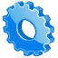 Gear, settings, preferences, generator, configuration, Desktop, work, engineering, system, reductor, Contact, Control, machine, tools, mime, tool, Applications, gears, Application DodgerBlue icon