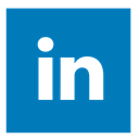 Linkedin, square, Color DarkCyan icon