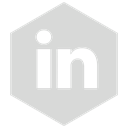 six, gray, Linkedin Gainsboro icon