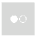flickr, gray, square Gainsboro icon