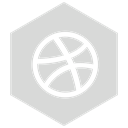 gray, six, dribbble Gainsboro icon