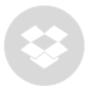 Circle, dropbox, gray Gainsboro icon