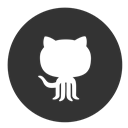 Color, Github, Circle DarkSlateGray icon