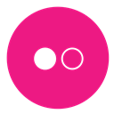 Circle, Color, flickr DeepPink icon