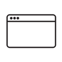 window, Application Black icon