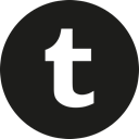 Circle, Tumblr Black icon