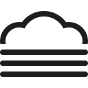 Fog, Cloud Black icon